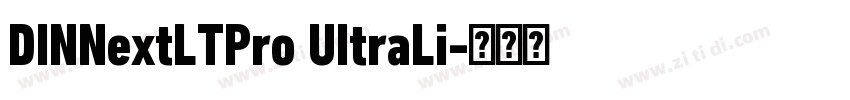 DINNextLTPro UItraLi字体转换